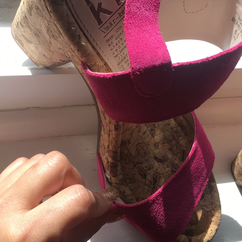 MRKT left shoe ripped